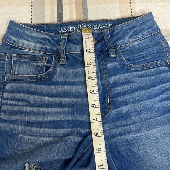 American Eagle High Rise Shortie jean shorts - Picture 8 of 8